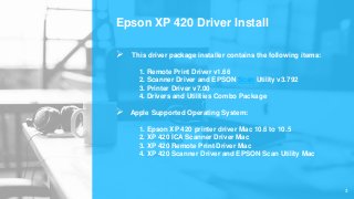 Epson xp 420 scanner app