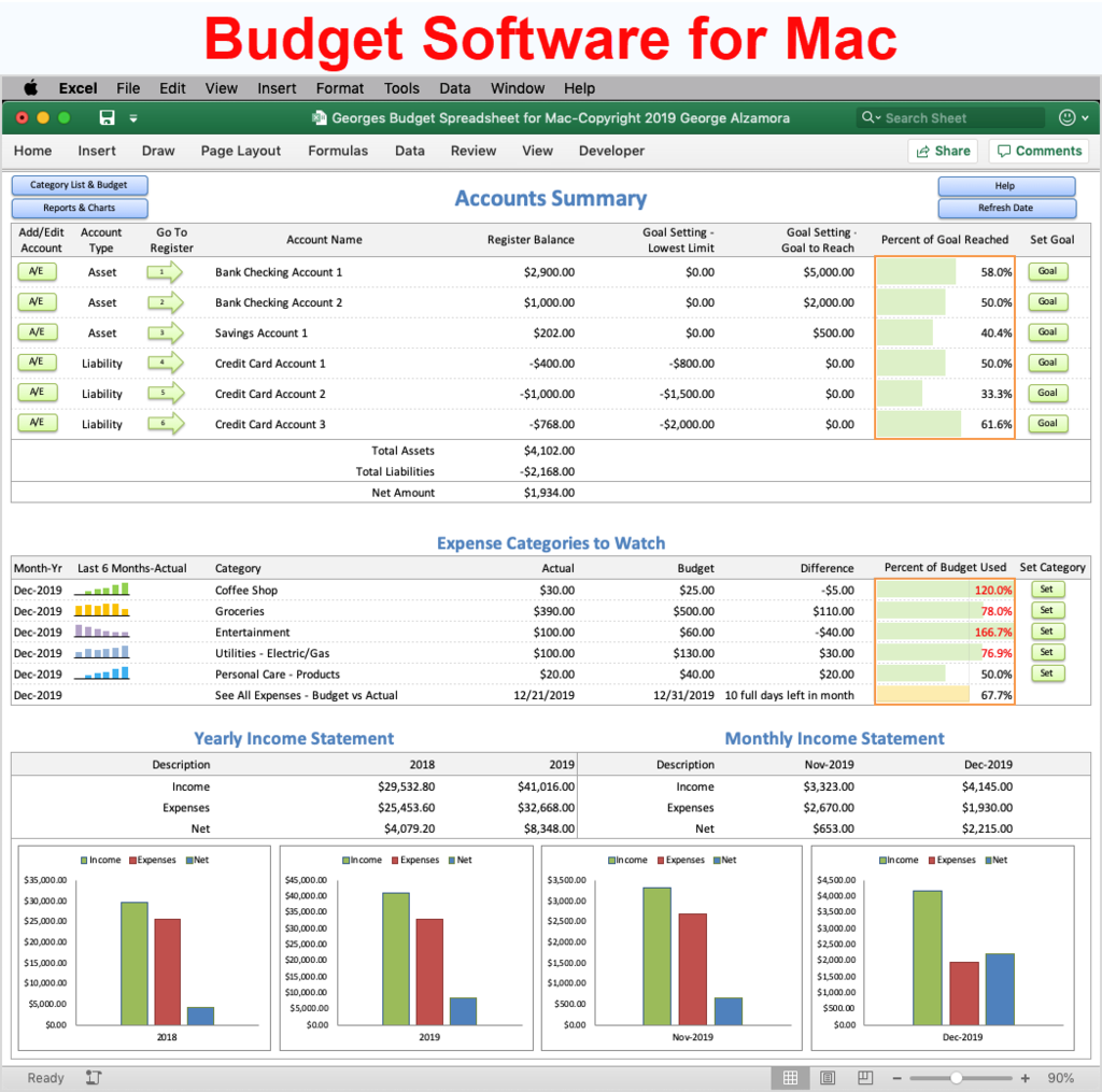Personal Finance Budget Software For Mac